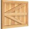 Ekena Millwork Framed Board-n-Batten Shutters w/Z-Bar, Rough Sawn Western Red Cedar, 26 7/8W x 19H, PR RBF06Z26X019RWR - alternate 2